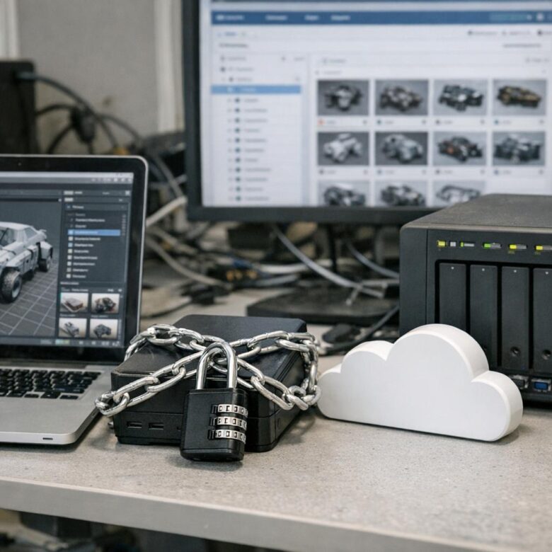 Securing Proprietary 3D Assets on Cloud-Based Version Control Systems
